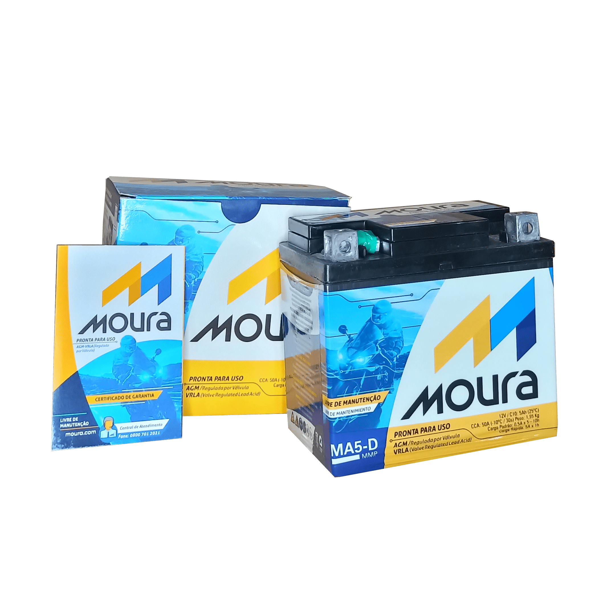 Bateria Moura Moto – MA5-D – 5 Ah