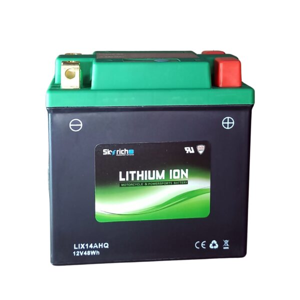 Bateria SkyRich Lítio – LIX14AHQ – CCA 200A (YTX14H-BS / YTX14H / YTX14-BS / YTX14)
