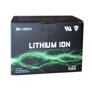 Bateria SkyRich Lítio – LIX9 – CCA 135A (YTZ14S / YTZ12S / YT12A-BS / YTX9-BS / YTX9)