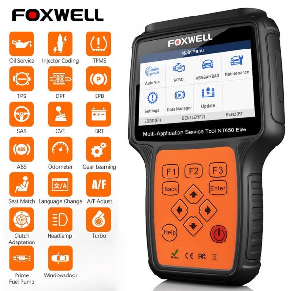 Foxwell NT650 Elite – Scanner Automotivo OBD2