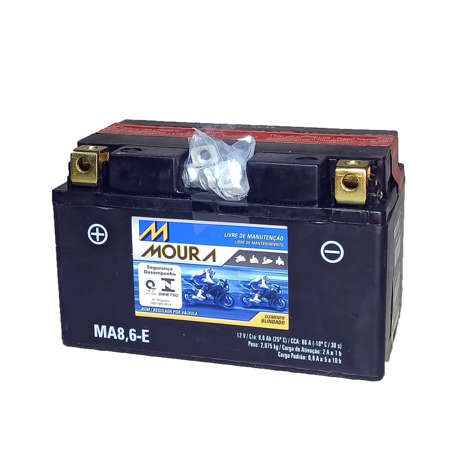 Bateria Moura Moto – MA8,6-E – 8,6 Ah