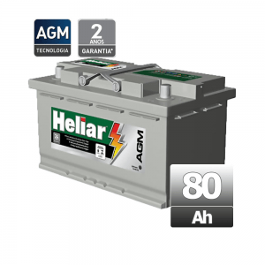 Bateria Heliar – AGM – AG 80KD
