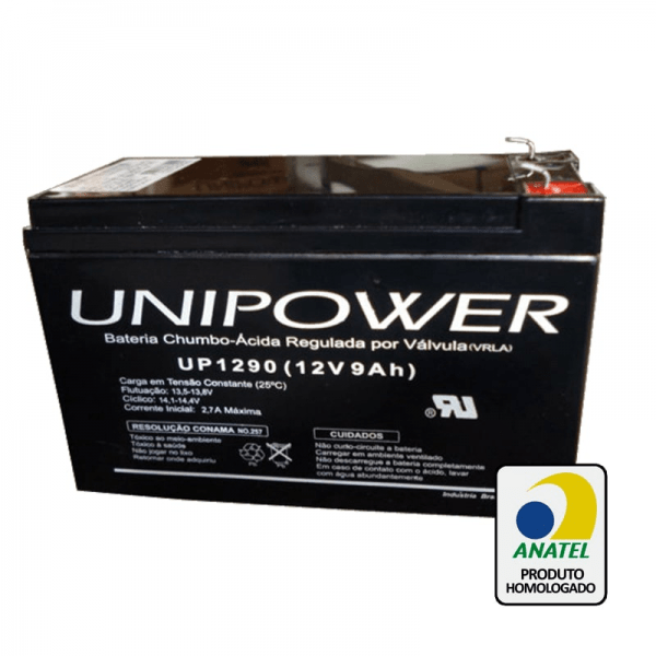 Bateria Unipower – UP1290 12V – 9Ah