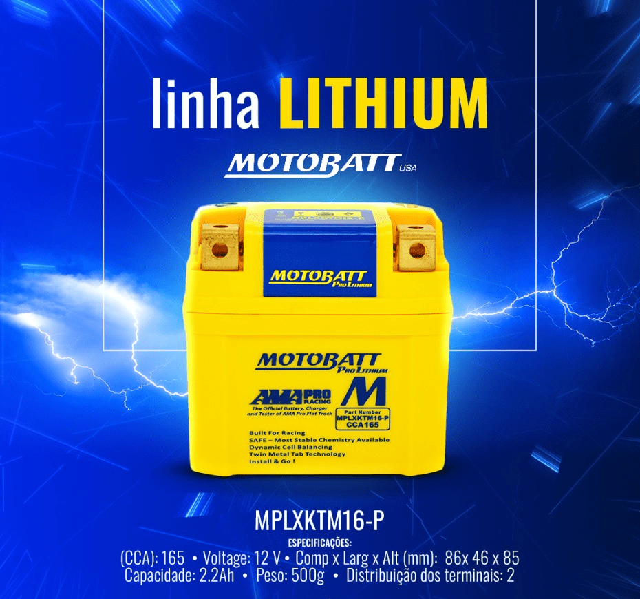 Motobatt Lithium – A bateria de moto de última geração