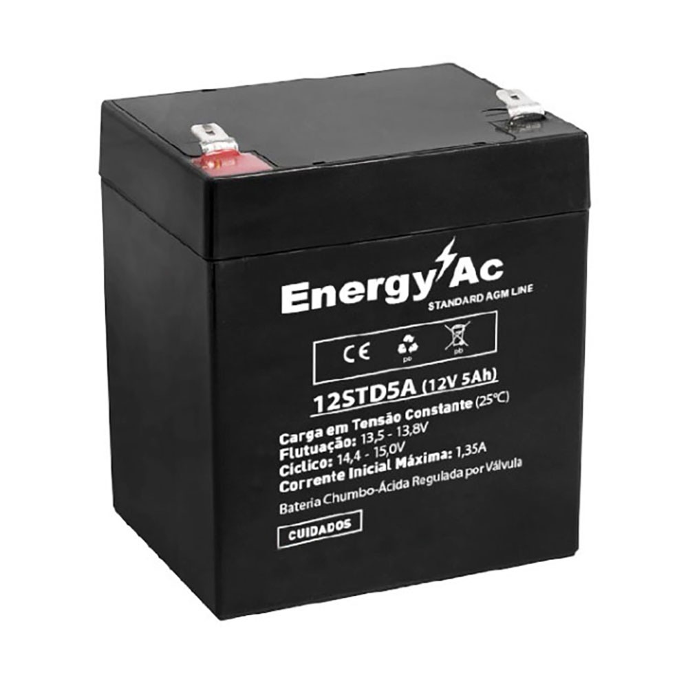 Bateria Energy-AC VRLA – AGM EAC-12STD5 – 12v 5 Ah