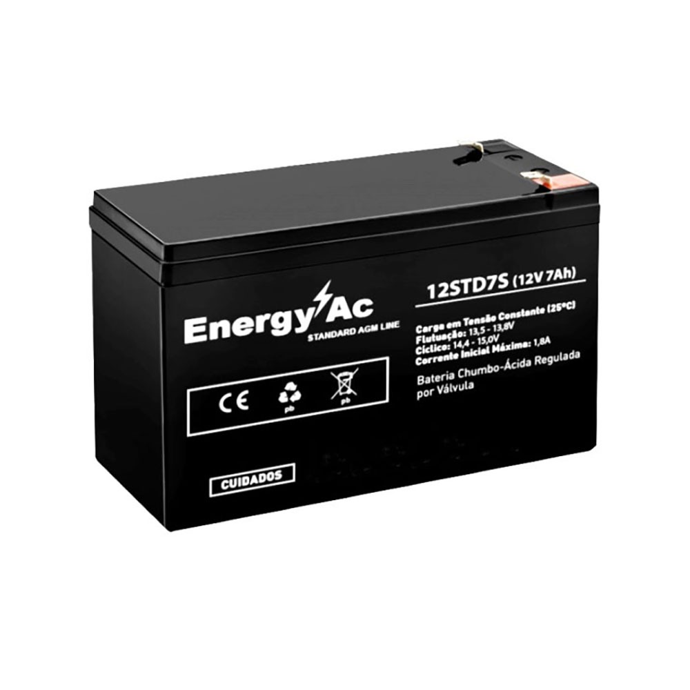 Bateria Energy-AC VRLA – AGM EAC-12STD7 – 12v 7 Ah