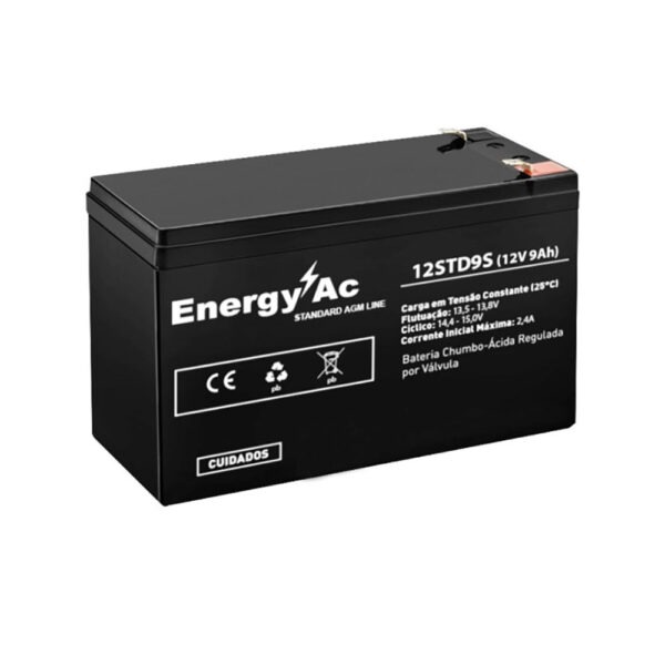 Bateria Energy-AC VRLA – AGM EAC-12STD9 – 12v 9 Ah