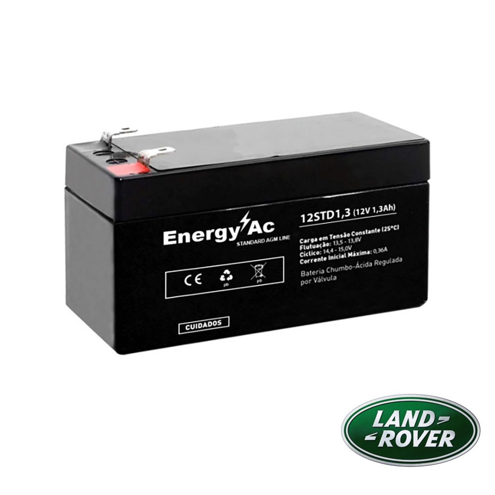 Bateria Auxiliar Range Rover – 12V 1,3AH – Energy-AC VRLA – AGM EAC-12STD1.3