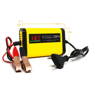 Carregador de Bateria Automotivo 2A Inteligente – Bivolt – 12V – Smart Charger